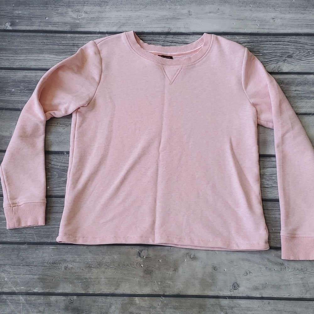 Talbots Petite Pink Heathered Sweatshirt Size Sm - Picture 1 of 4